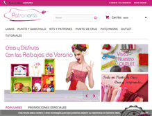 Tablet Screenshot of patronarte.com